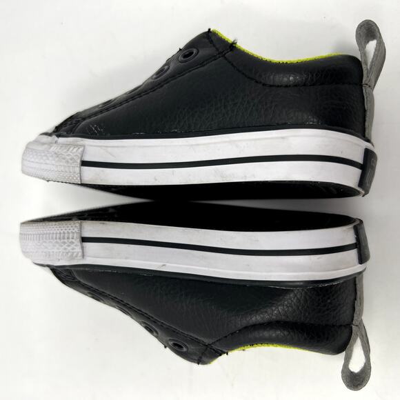 Converse All Star Sneakers Kids Size 6 Black & Green Chuck Taylor Extra Comfort - Picture 6 of 10